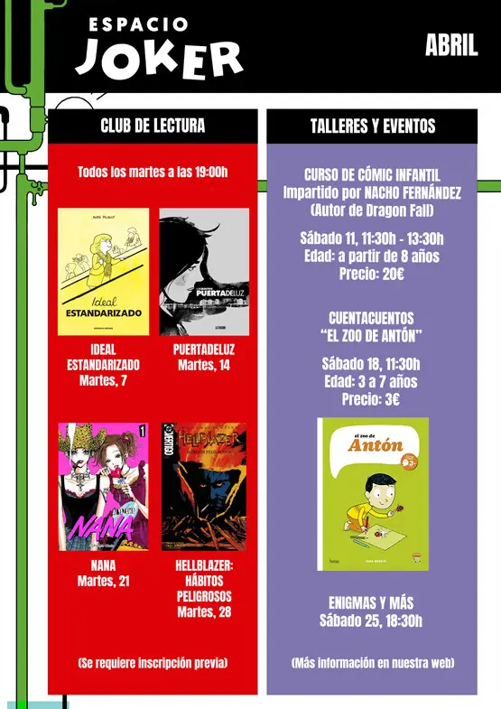 ACTIVIDADES ESPACIO JOKER