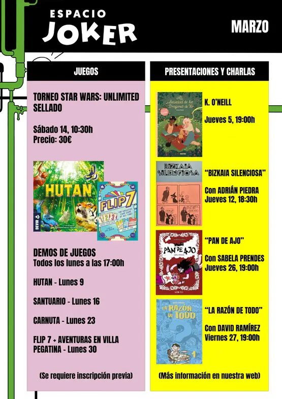 ACTIVIDADES ESPACIO JOKER