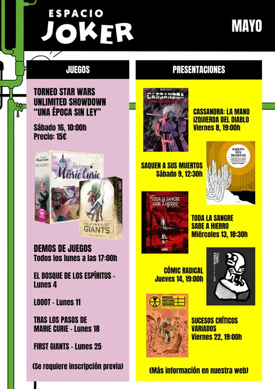 ACTIVIDADES ESPACIO JOKER