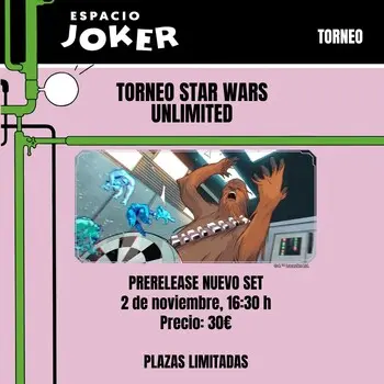 Torneo Prerelease Nuevo set Star Wars Unlimited Torneo Prerelease Nuevo set Star Wars Unlimited