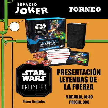 Torneo Star Wars Unlimited Presentación Leyendas de la Fuerza