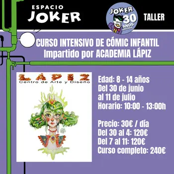 Curso intensivo de cómic infantil Centro Lápiz primera semana